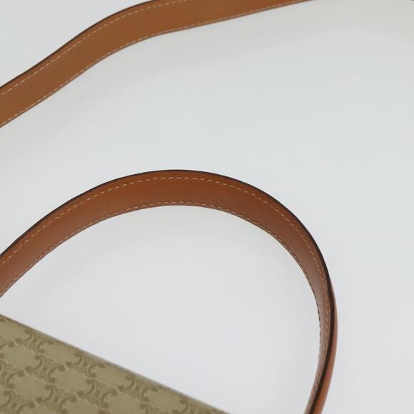 CELINE Macadam Canvas Hand Bag Pvc Beige Gold - Picture 8 of 13